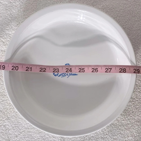 Vintage Corningware  Blue Cornflower Round Pie Plate Pie Dish - Picture 15 of 15